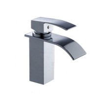 Modern Chromed Single Handle Waterfall Bathroom Faucets/Taps XR018